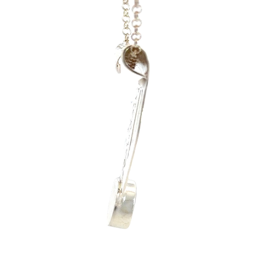 Elegant Sterling Silver with Captivating Blue Opal Pendant