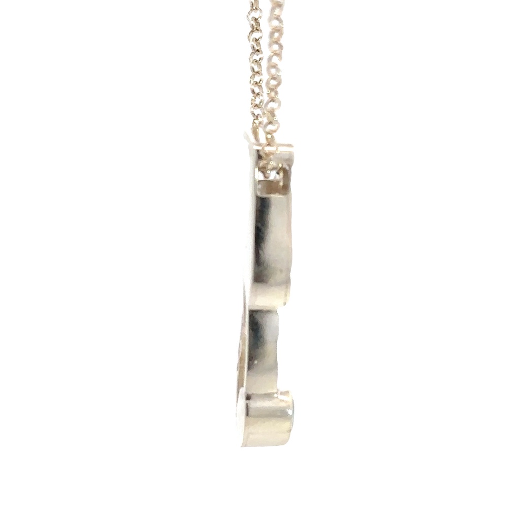 Silver Flute Shaped Pendant Featuring A Solid Aussie Opal (copy)