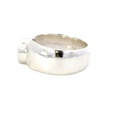 Aussie Opal Set In A Unique Sterling Silver Ring