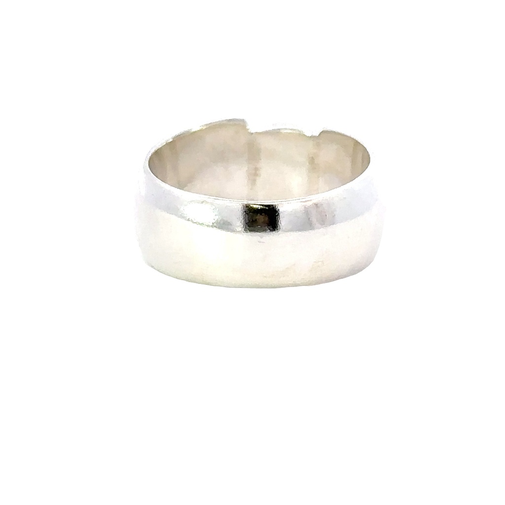 Aussie Opal Set In A Unique Sterling Silver Ring