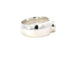 Aussie Opal Set In A Unique Sterling Silver Ring