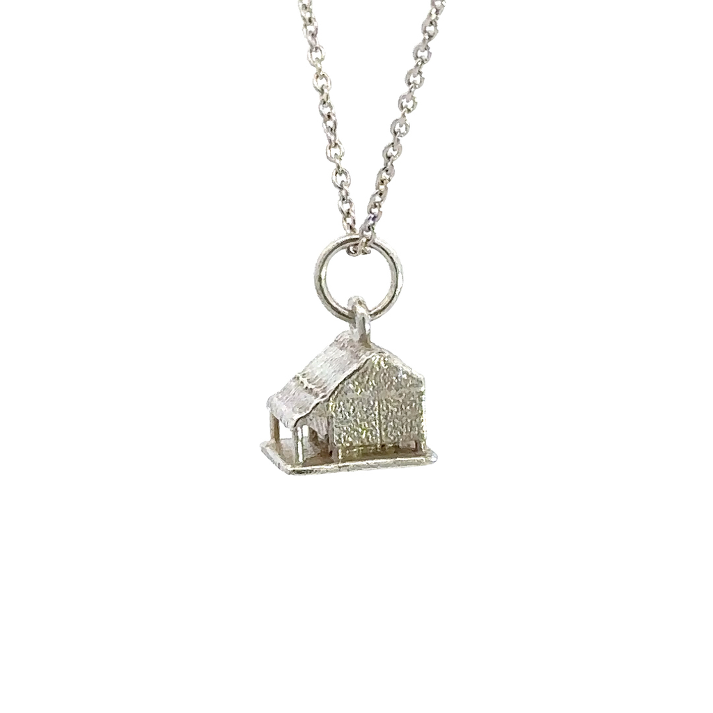 Costal Hut Pendant In Sterling Silver
