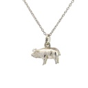 Adorable Piglet Pendant In Sterling Silver