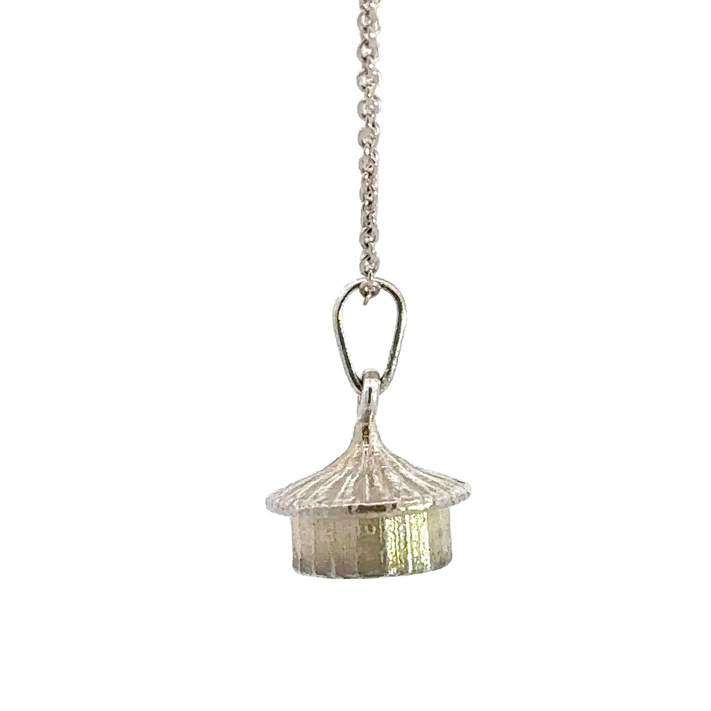 Goroka Hut Pendant In Sterling Silver