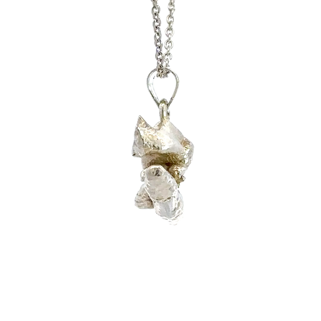 Tree Climbing Kangaroo Pendant In Sterling Silver