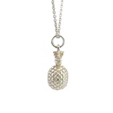 Elegant Sterling Silver Pineapple Pendant