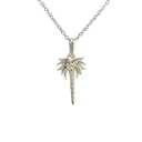 Elegant Sterling Silver Palm Tree Pendant