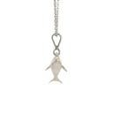 Elegant Sterling Silver Whale Pendant
