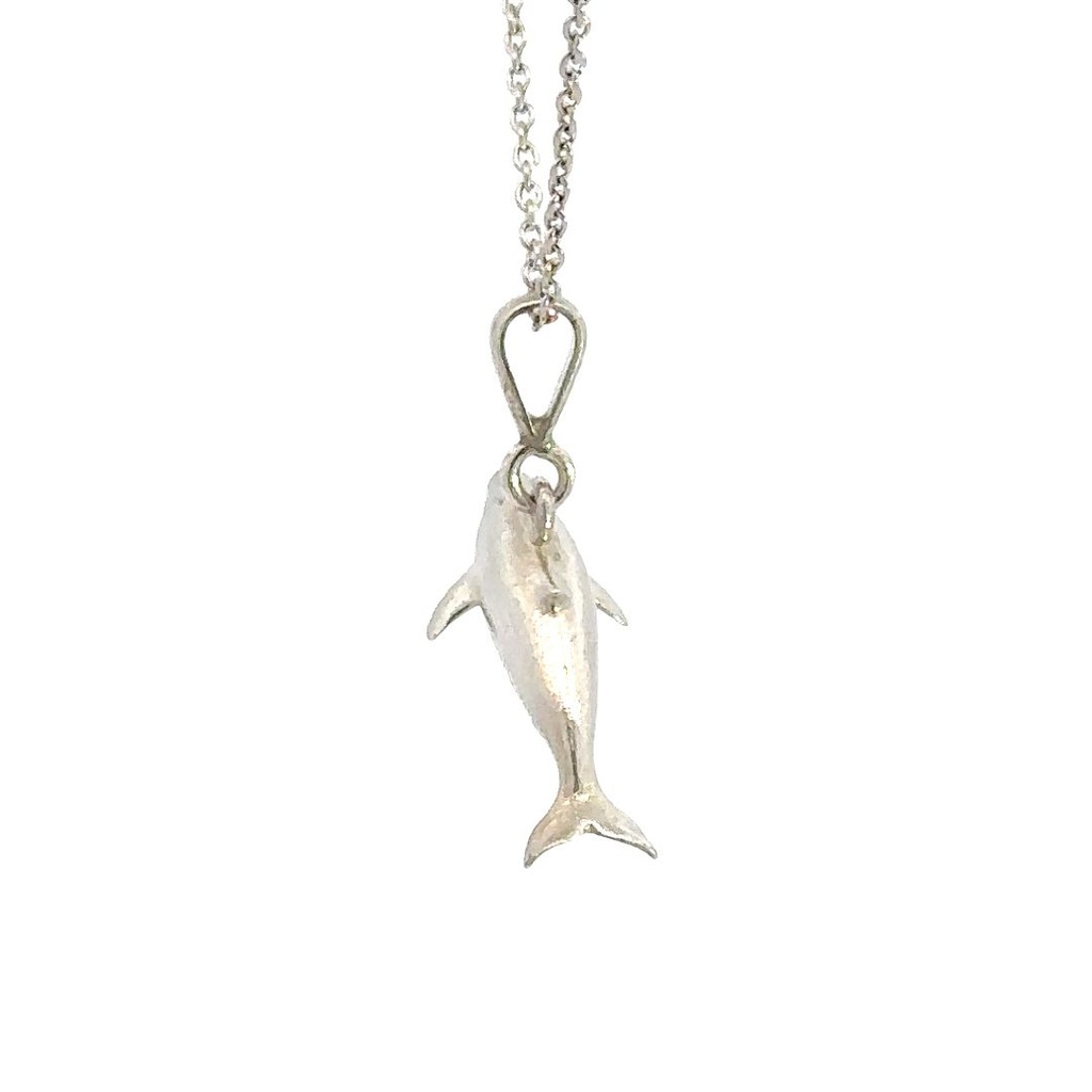 Elegant Sterling Silver Whale Pendant