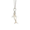 Elegant Sterling Silver Whale Pendant