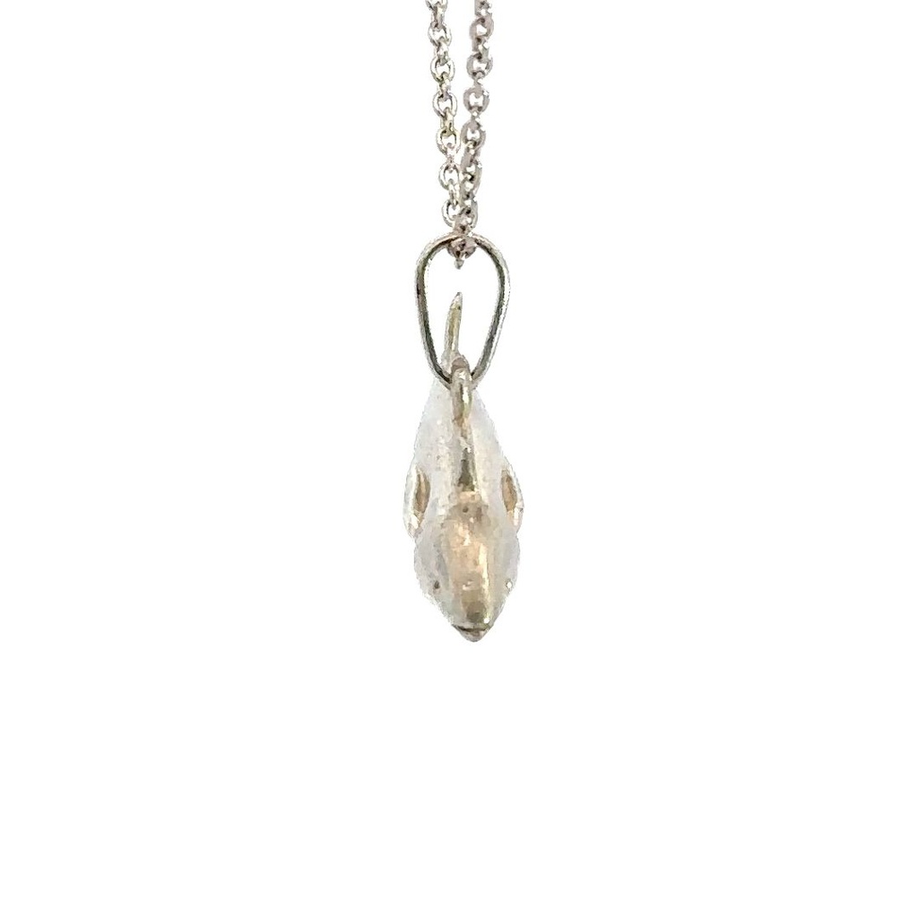 Elegant Sterling Silver Tuna Pendant
