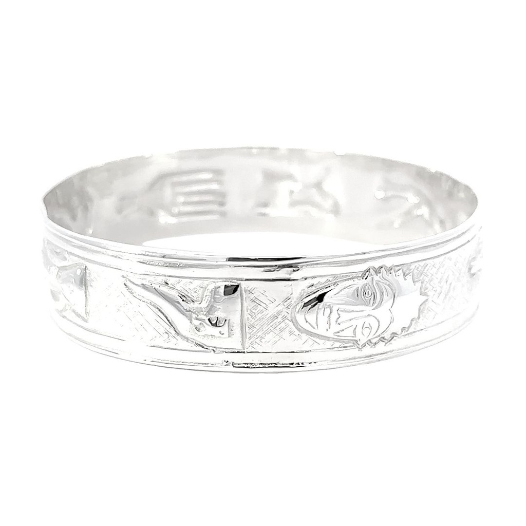 Bangle With Papuan New Guinea Motifs