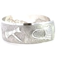 Stunning Sterling Silver Doublet Opal Bracelet