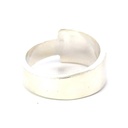 Navy Blue & Black Opal On Modern Sterling Silver Ring