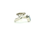 Opal Ring, Reminiscent Of An Island Shoreline In Silver