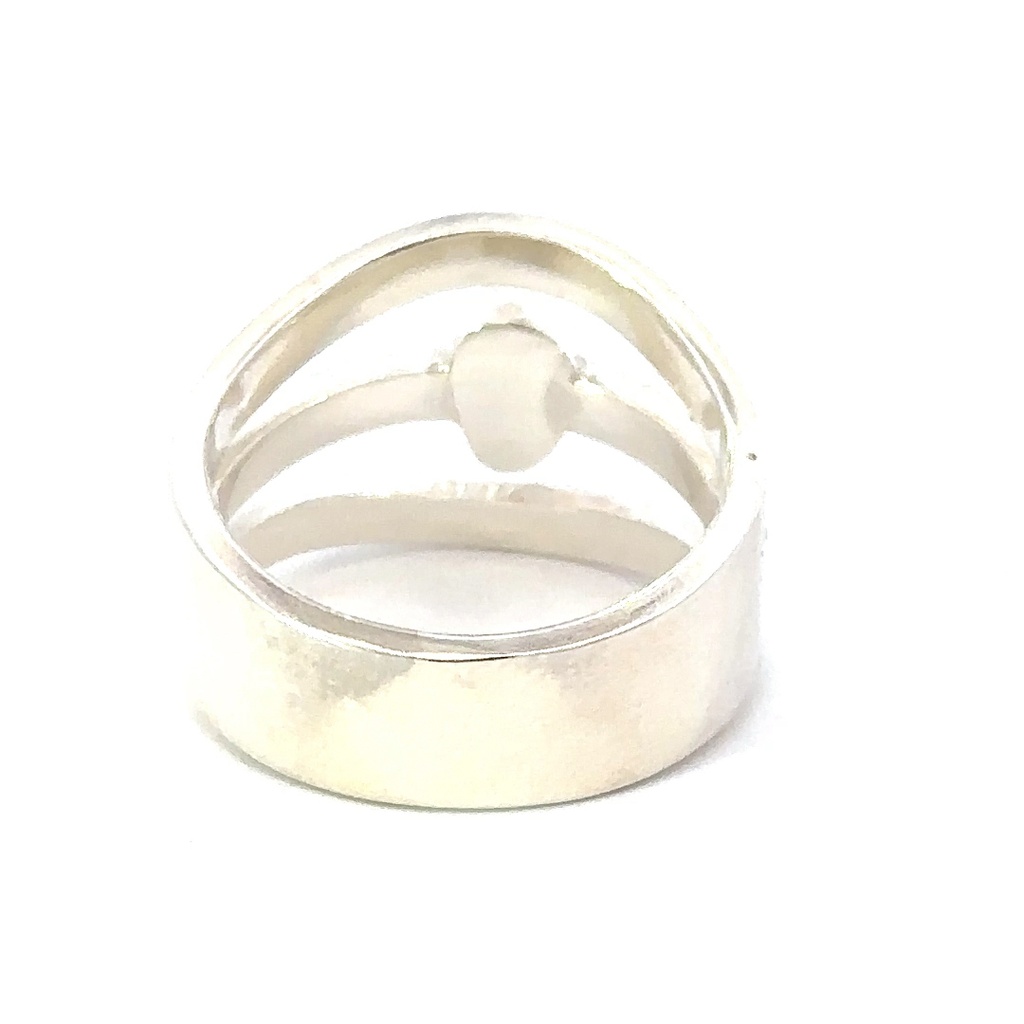 Silver Opal Ring With Multi Colours