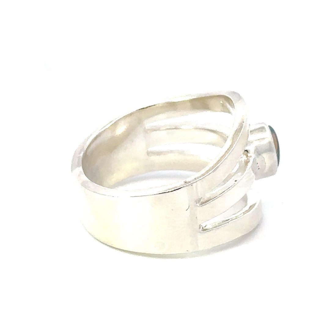 Silver Opal Ring With Multi Colours