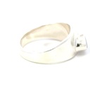 Organic Shaped Opal Set In A Wide Sterling Silver Band