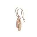 Sparkling Rose Gold Drop Earrings with Elegant Star Motif