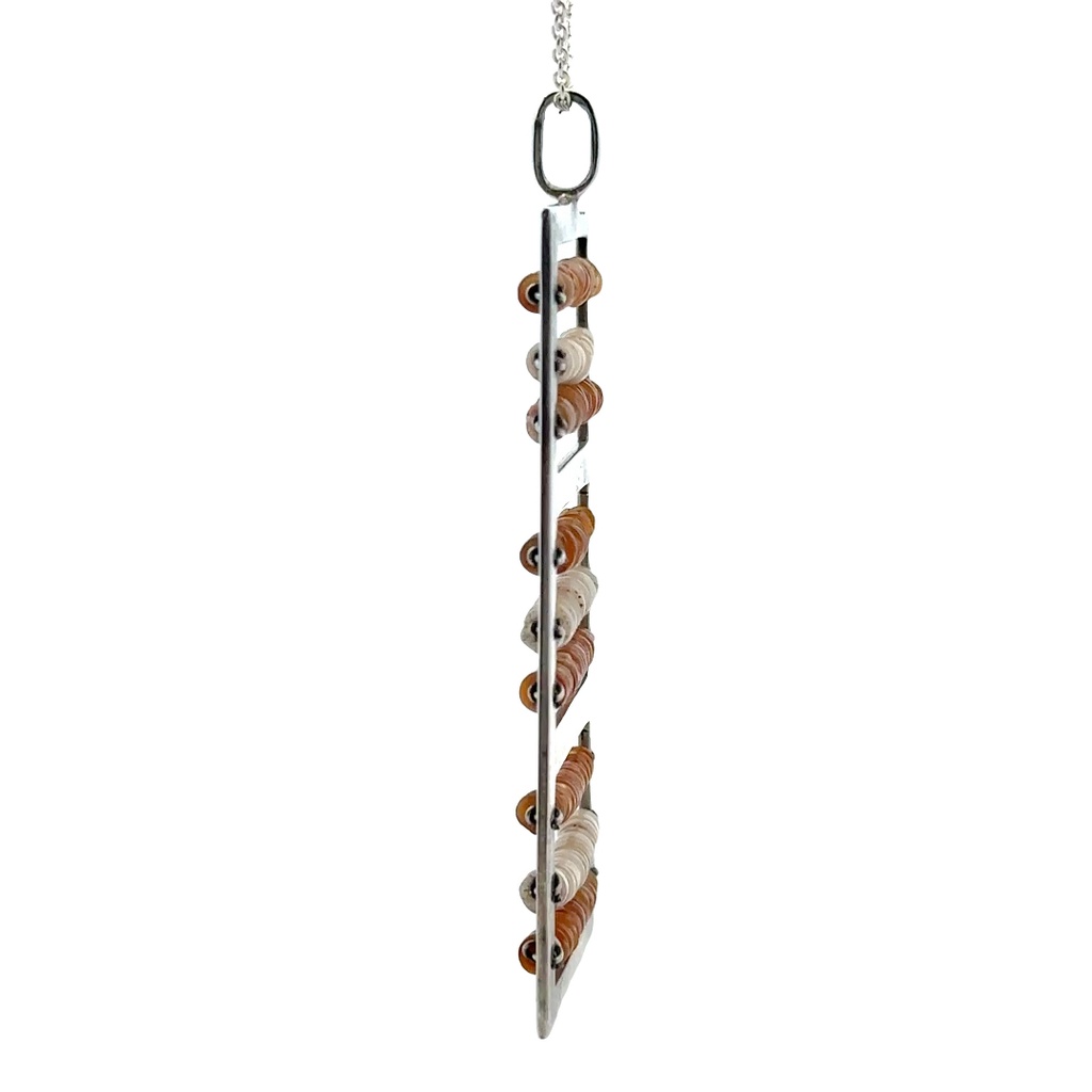 PNG Sterling Silver Kina Shell Counting Pendant