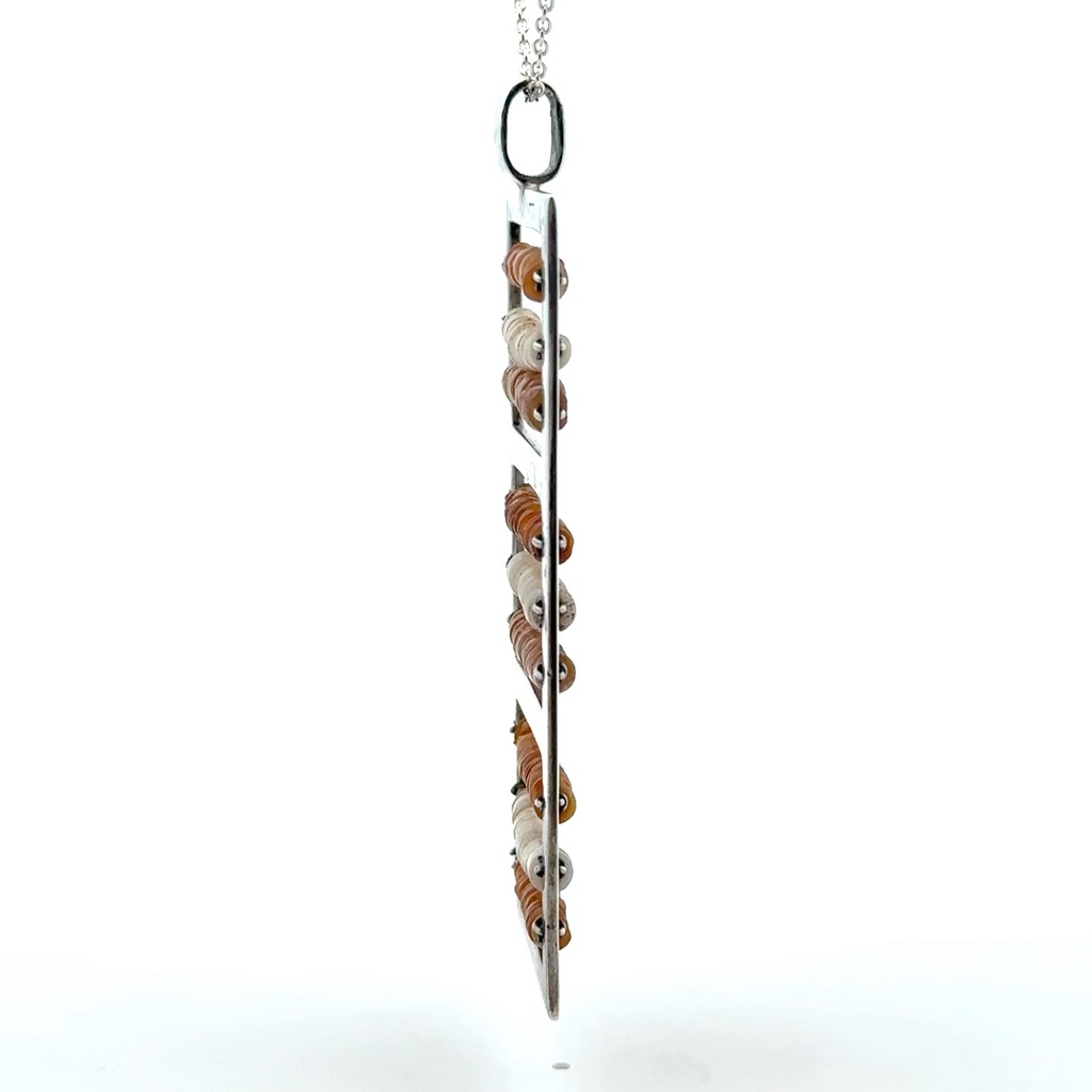 PNG Sterling Silver Kina Shell Counting Pendant