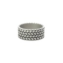 Herringbone Ring In Sterling Silver