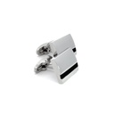 Onyx Cufflinks In Stainless Steel