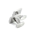 Onyx Cufflinks In Stainless Steel