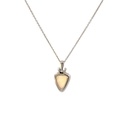 Sterling Silver White Opal Pendant