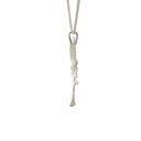 Large Sterling Silver Banana Leaf Pendant