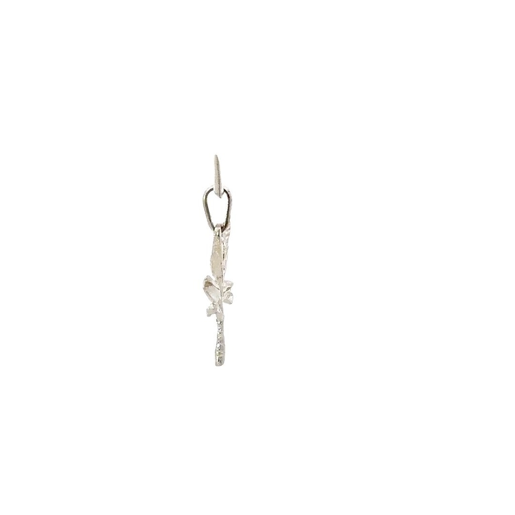 Small Sterling Silver Banana Leaf Pendant
