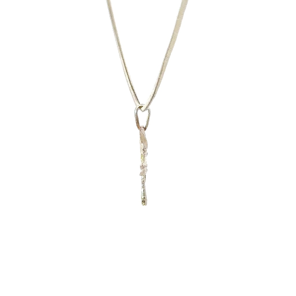 Small Sterling Silver Banana Leaf Pendant
