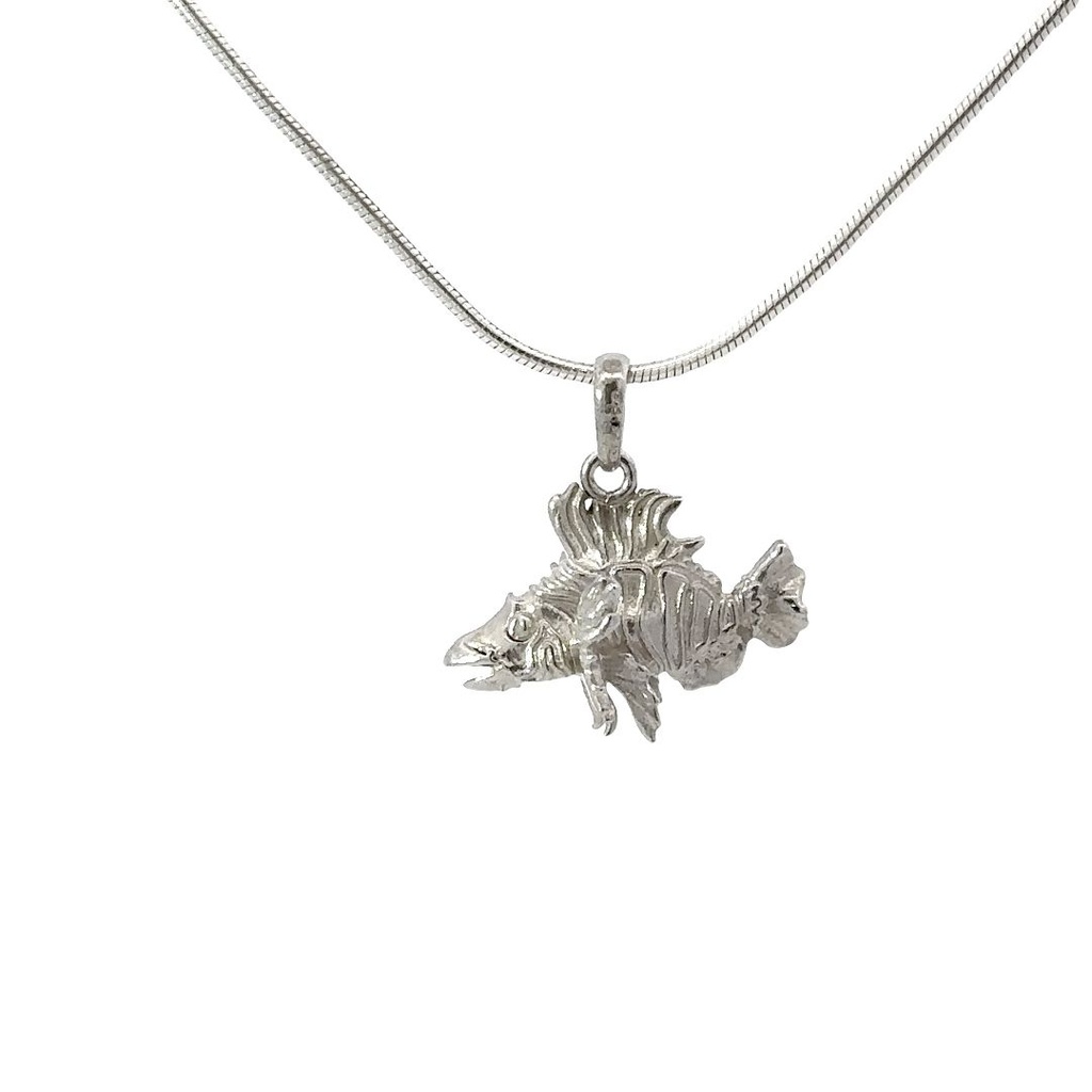 Sterling Silver Stonefish Pendant