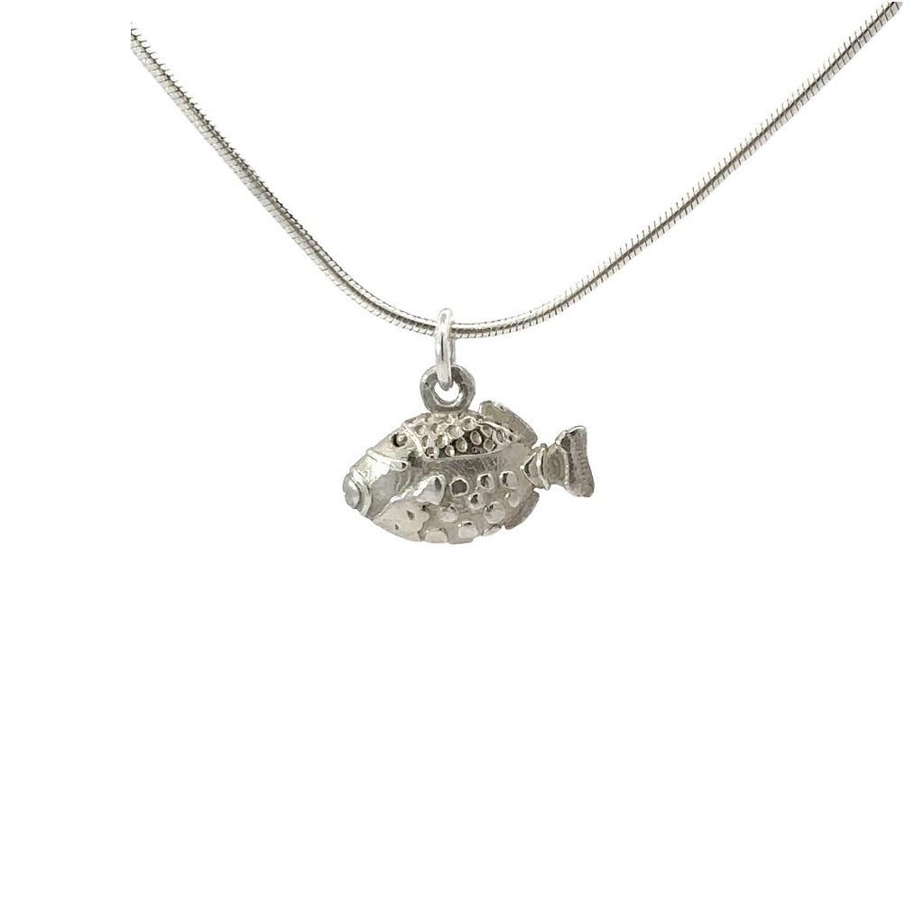 Sterling Silver Trigger Fish Pendant