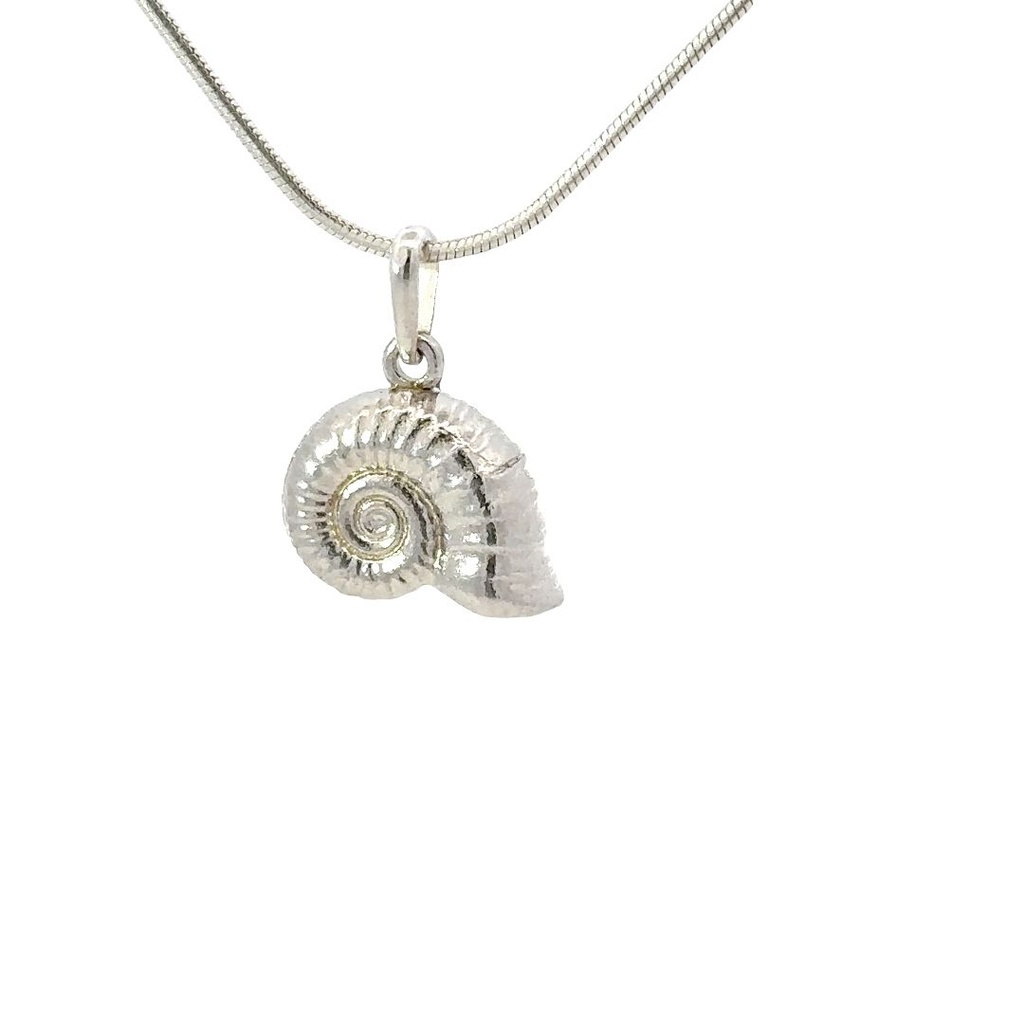 Sterling Silver Nautilus Shell Pendant