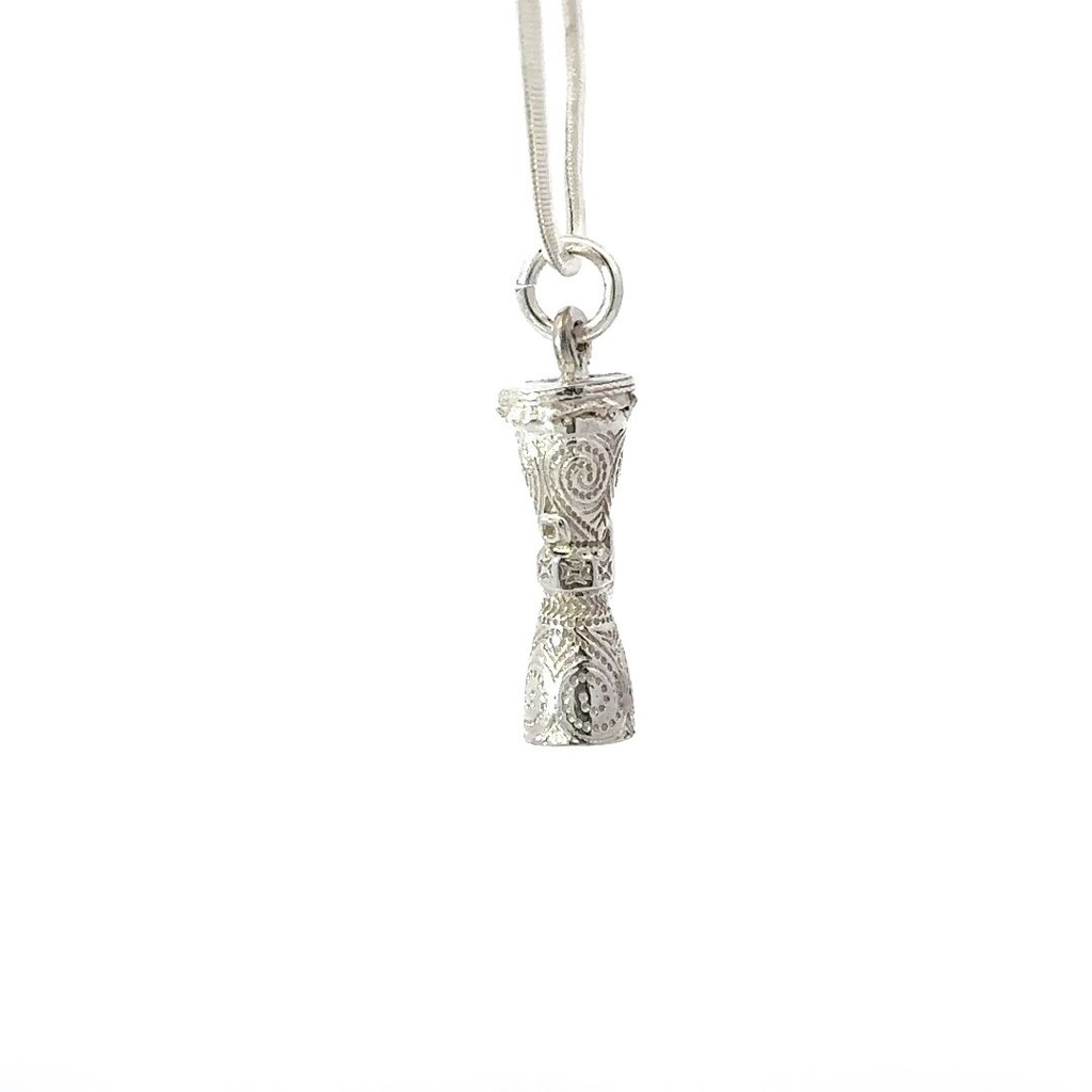 Sterling Silver Kudo Drum Pendant