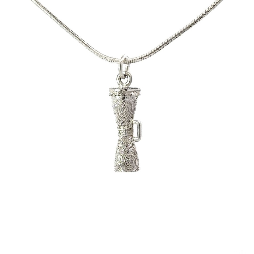 Sterling Silver Kudo Drum Pendant