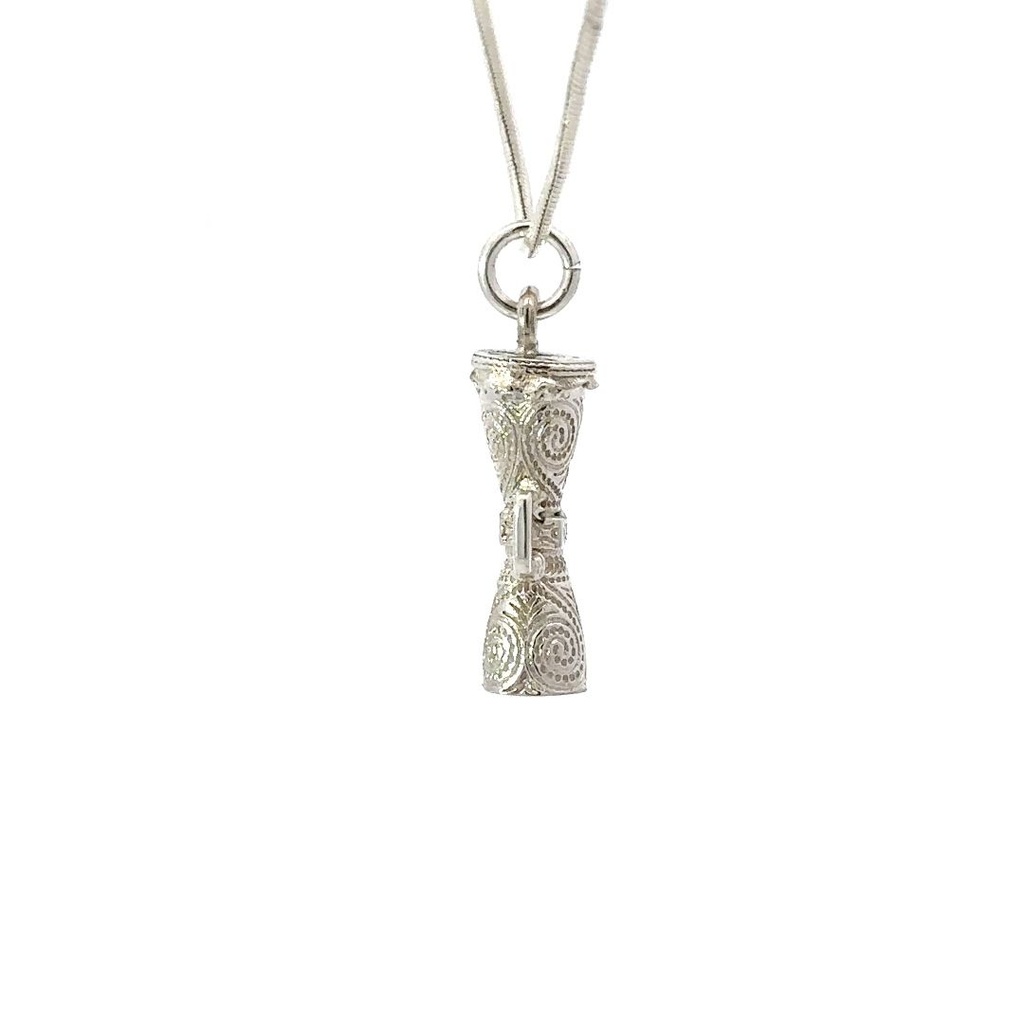 Sterling Silver Kudo Drum Pendant