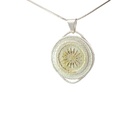 Large Silver Star Goroka Basket Pendant