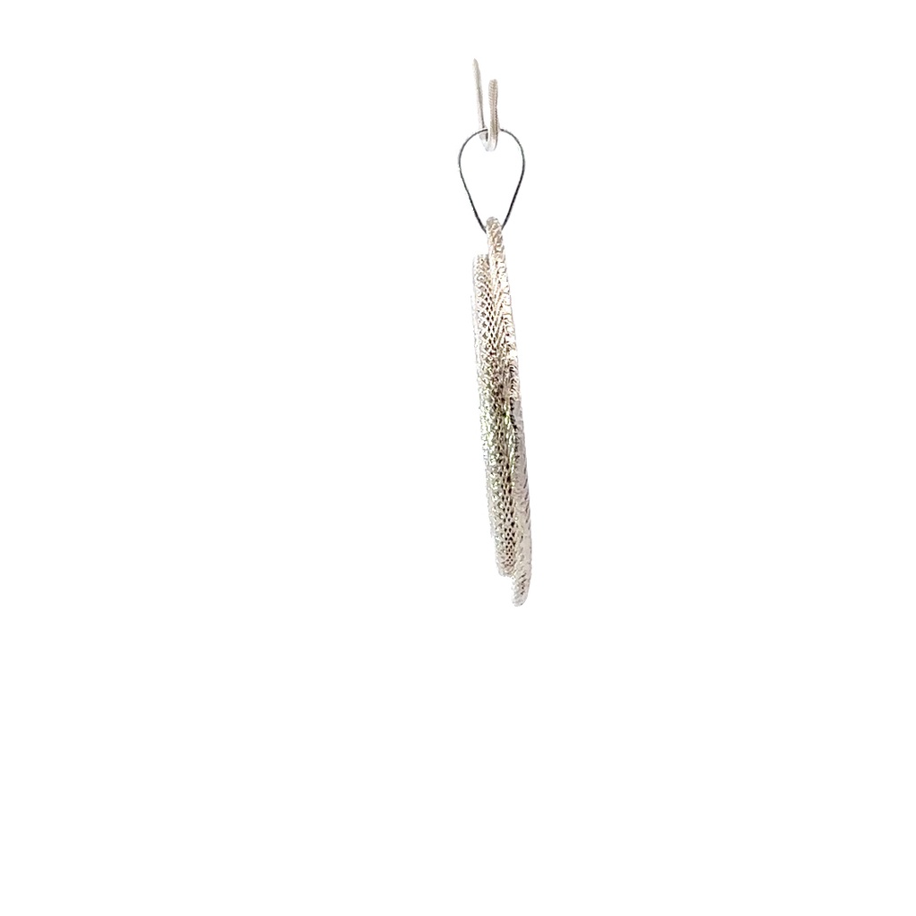 Large Silver Star Goroka Basket Pendant