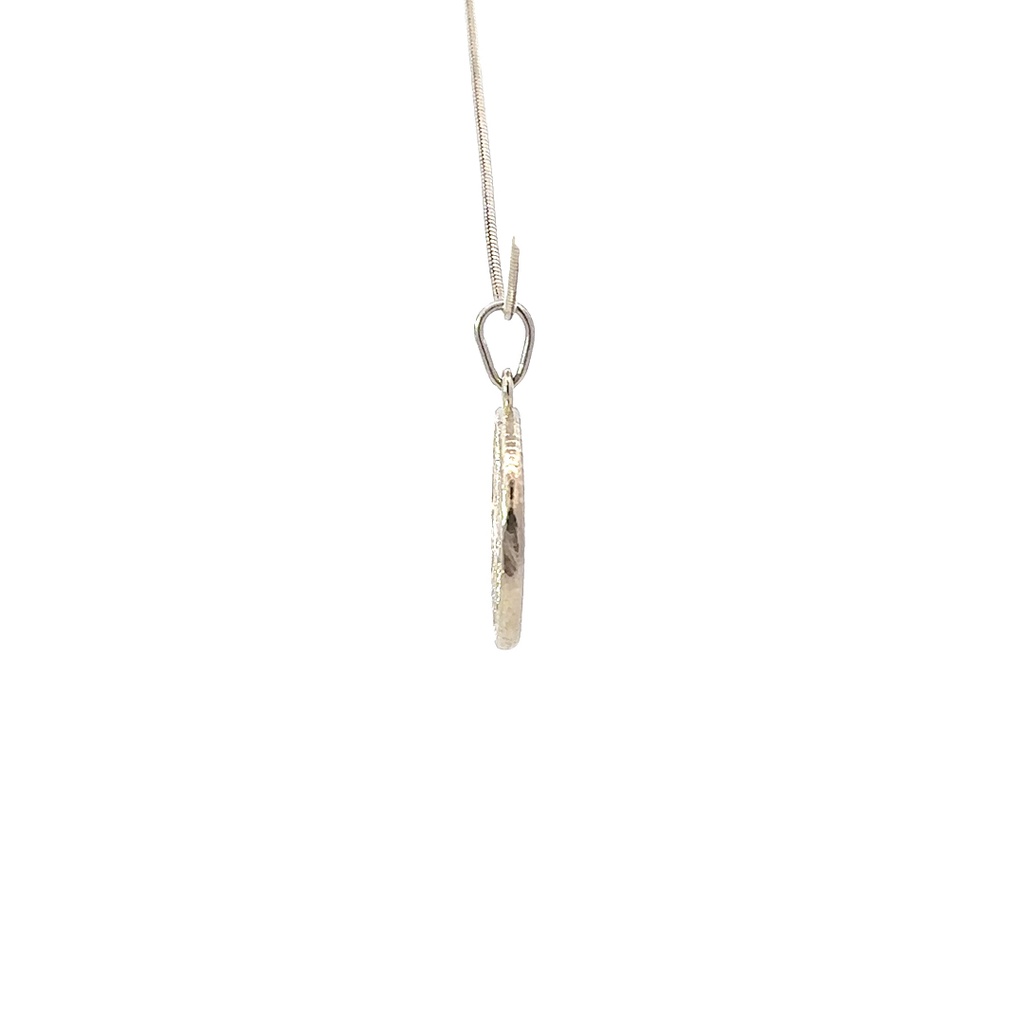 Small 8 Star Pattern Goroka Basket Pendant