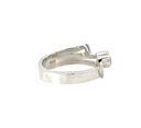 An Aussie Opal Ring In Blues & Greens In Silver