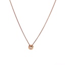Rose Radiance: Diamond Slider Necklace in 14K Rose Gold