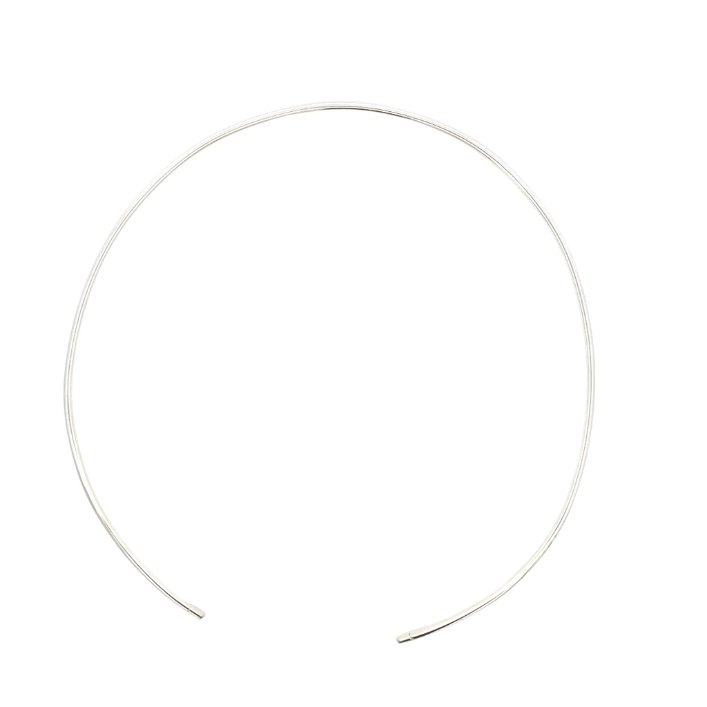 Thin Round Sterling Silver Choker