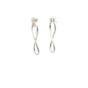 Sterling Silver Infinity Hoop Earrings