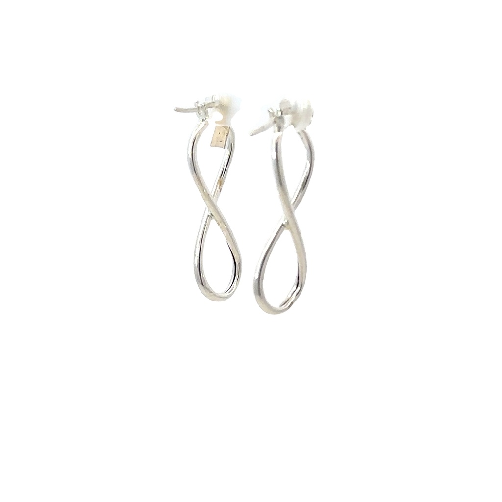 Sterling Silver Infinity Hoop Earrings