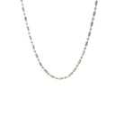 Sterling Silver Beaded Chain 50cm