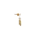 Oblong Peridot Drop Earrings In Yellow Gold