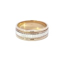 9 Carat Two Tone Wedding Ring