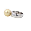 South Sea Pearl Ring In 18K White Gold